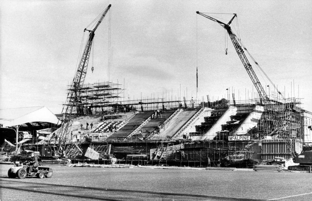 St James' Park football stadium in Newcastle upon Tyne, the home of Newcastle United F.C, 1972