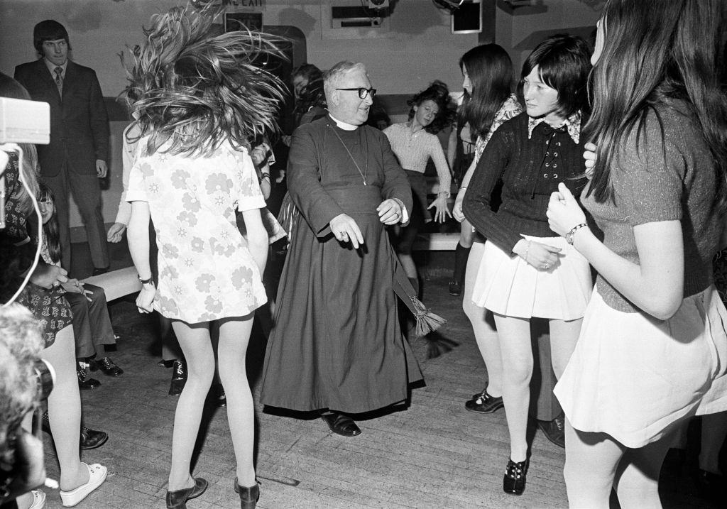 The Bishop of Durham Dr Ian Ramsey at a Disco, Newcastle upon Tyne, 1971