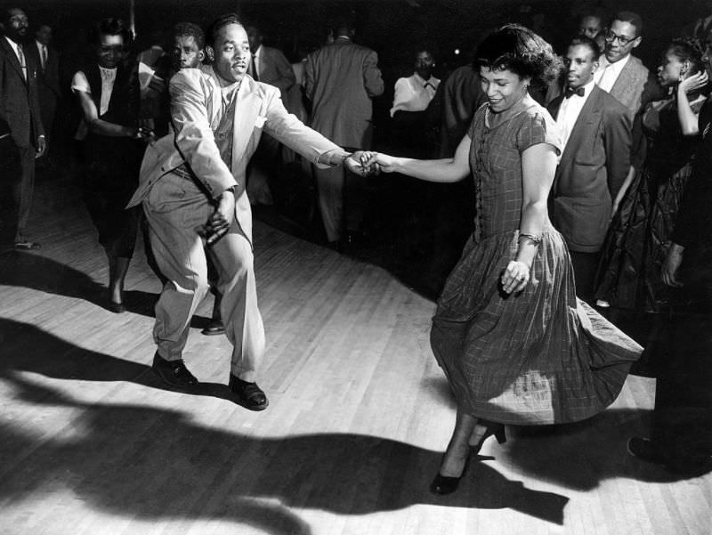 Couple dancing, 1954.