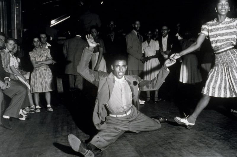 Lindy Hoppers swing dancing, 1941.