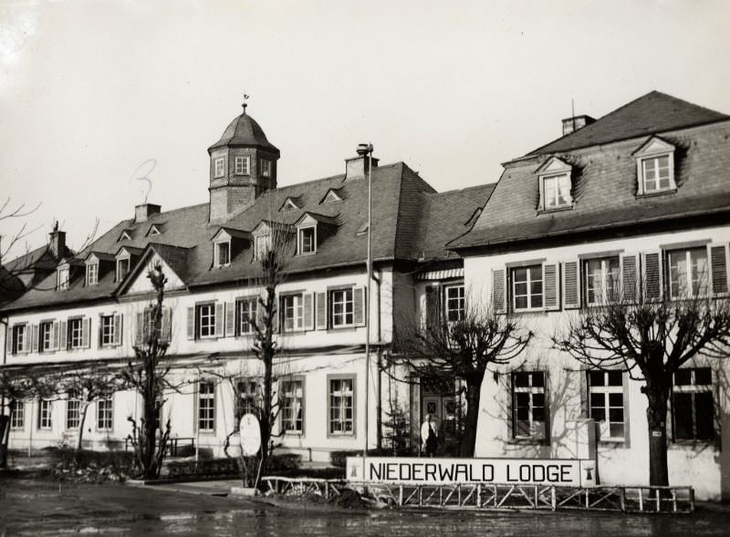 Niederwald Lodge, a rest hotel for allied troops, 1946