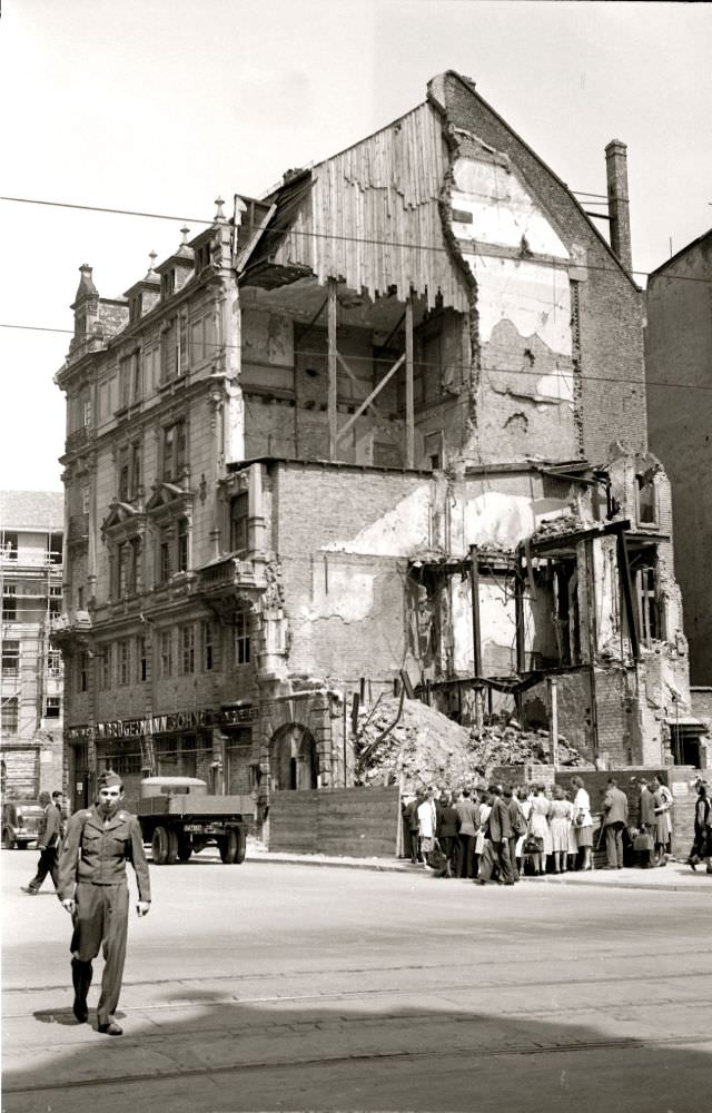 Bombed buildings, Frankfurt, 1947