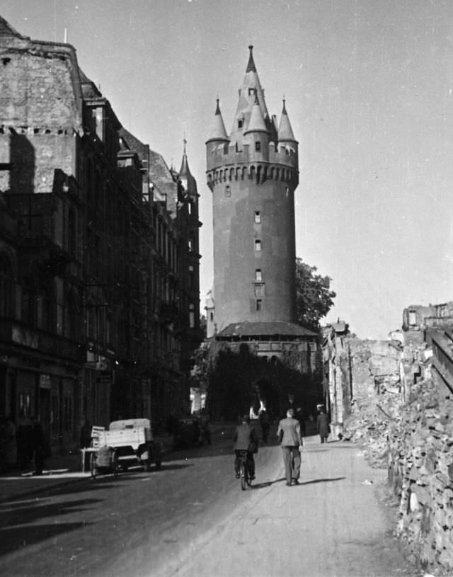 Eschenheimer Tower, Frankfurt, June 1947