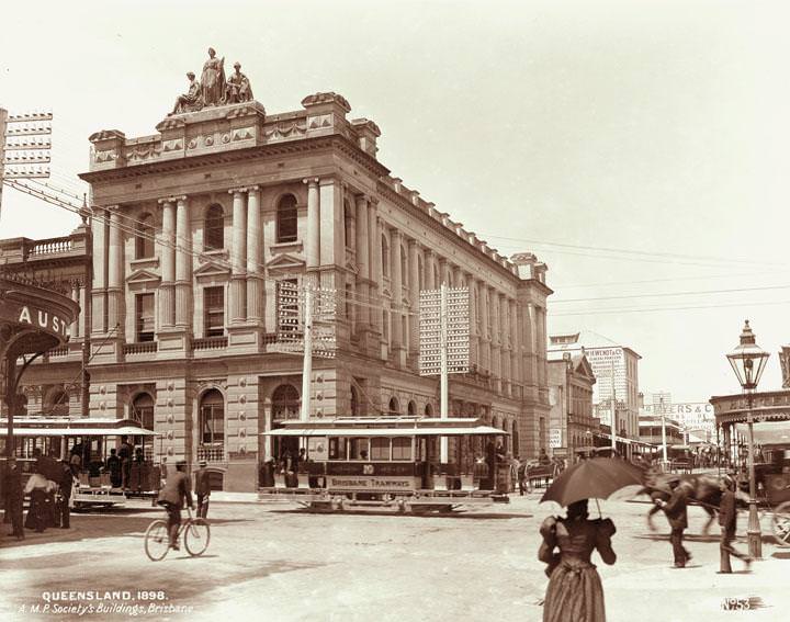 AMP society building, corner Queen and Edward Streets, Brisbane, 1898