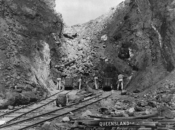 Cutting, Mt Morgan, 1894