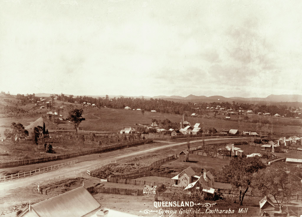 Cootharaba Mill, Gympie Goldfield, 1897