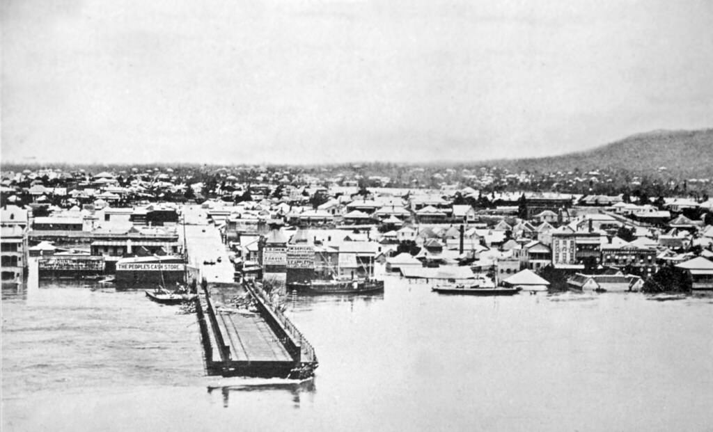 Victoria Bridge, Brisbane, 1871