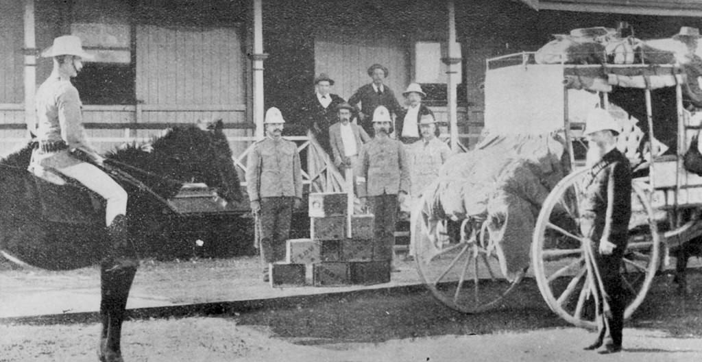 Sending boxes of gold 1890's