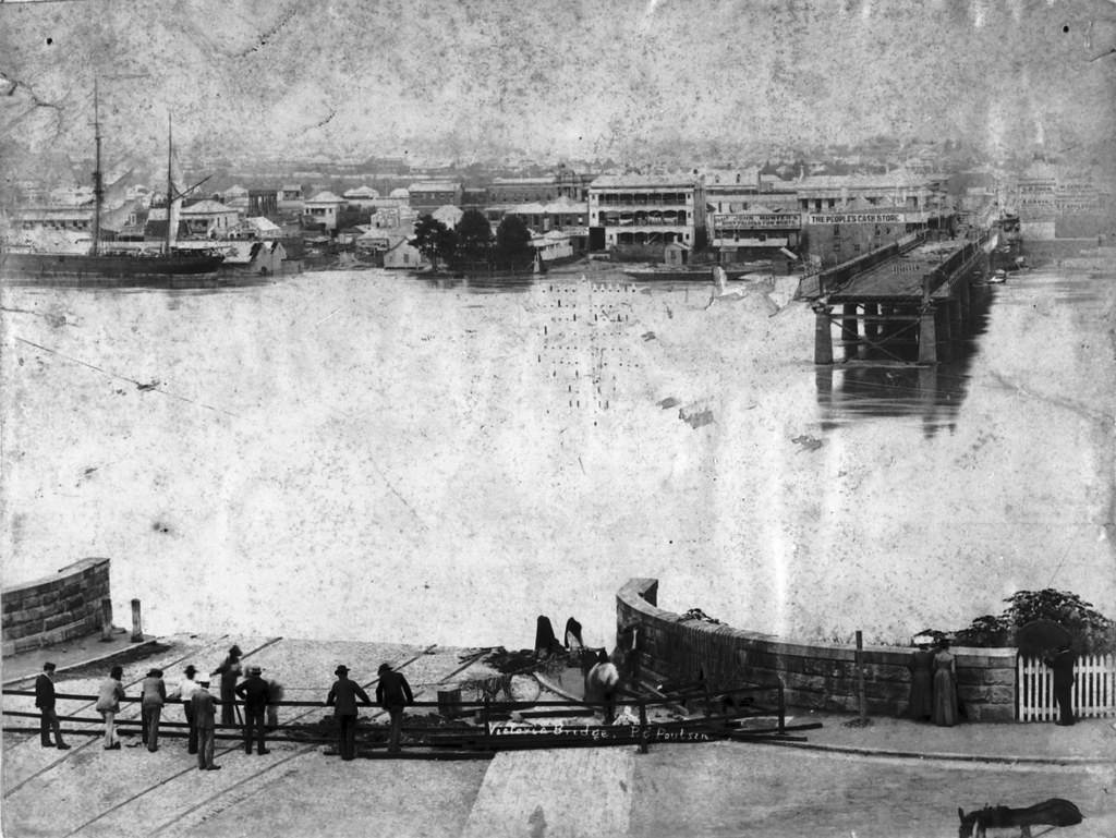 Victoria Bridge, Brisbane, 1893