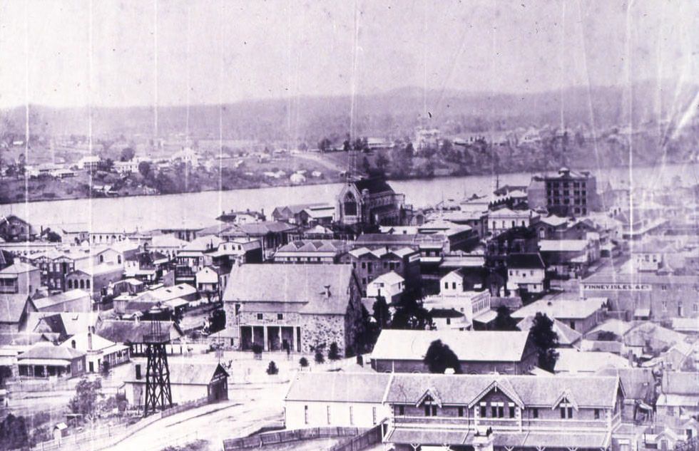 Kangaroo Point View from Observatory, 1878