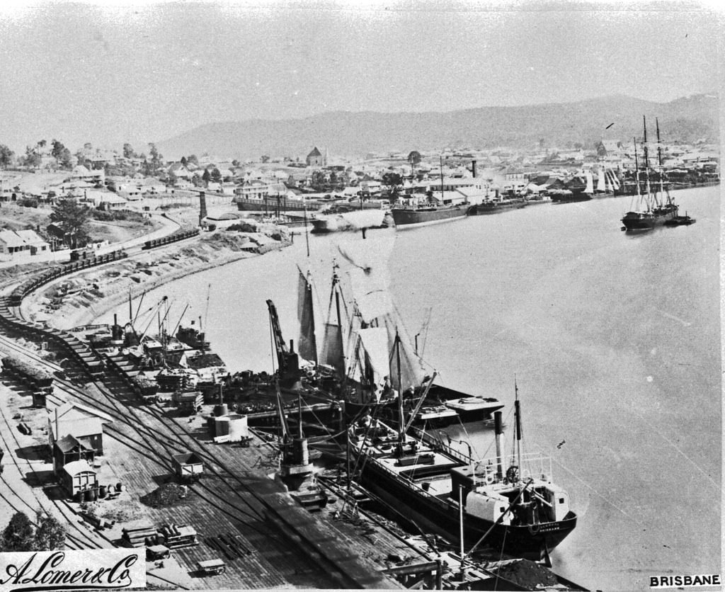 The Brisbane River, 1890s
