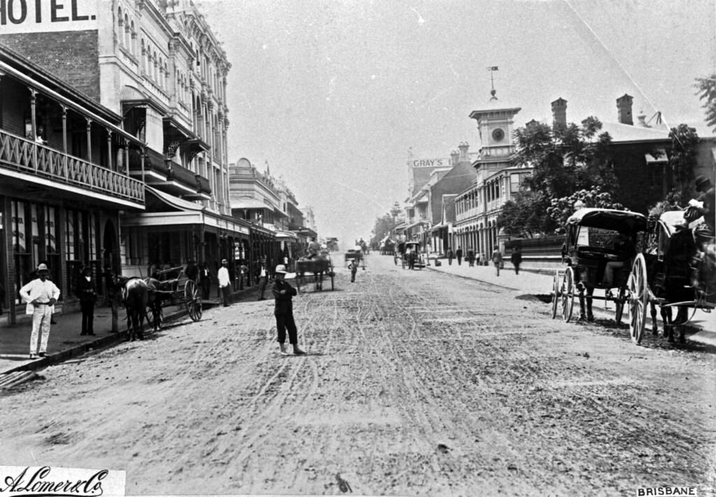 George St, Brisbane, 1890s