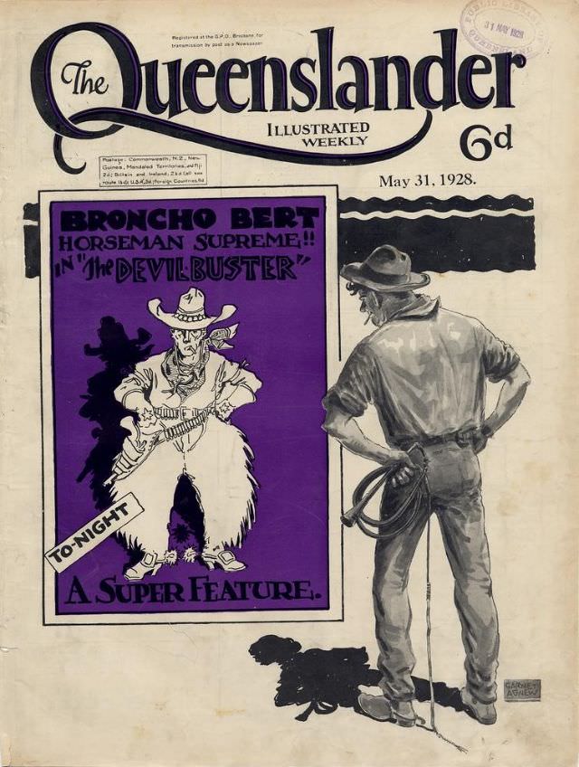 Illustrated front cover from The Queenslander, May 31, 1928