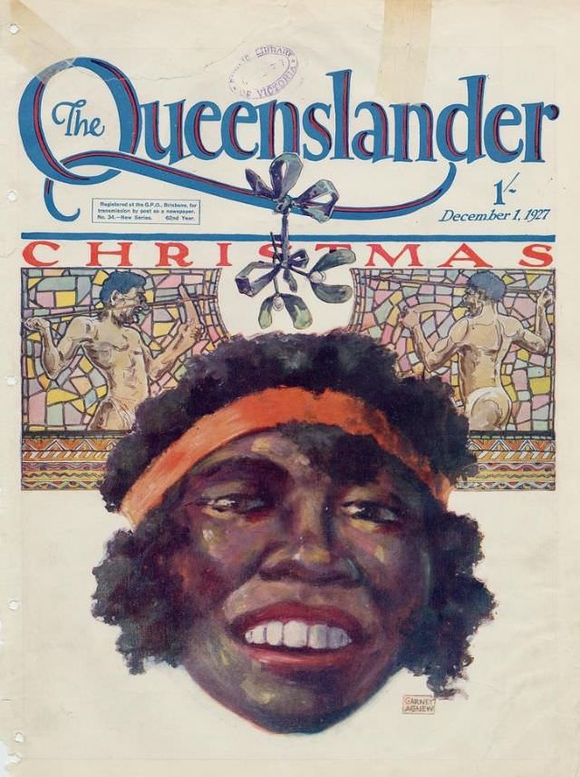 Illustrated front cover from The Queenslander, December 1, 1927