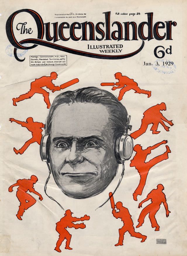 Illustrated front cover from The Queenslander, January 3, 1929