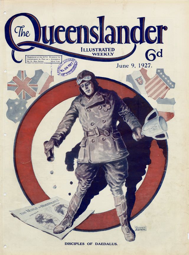 Illustrated front cover from The Queenslander, June 9, 1927