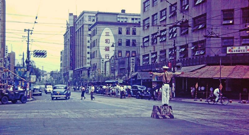 Tokyo street scenes, 1950