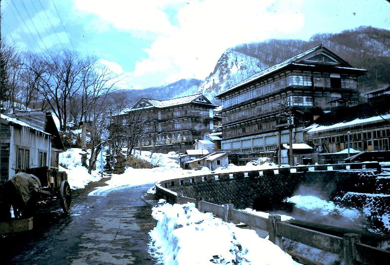 Noboribetsu in snow