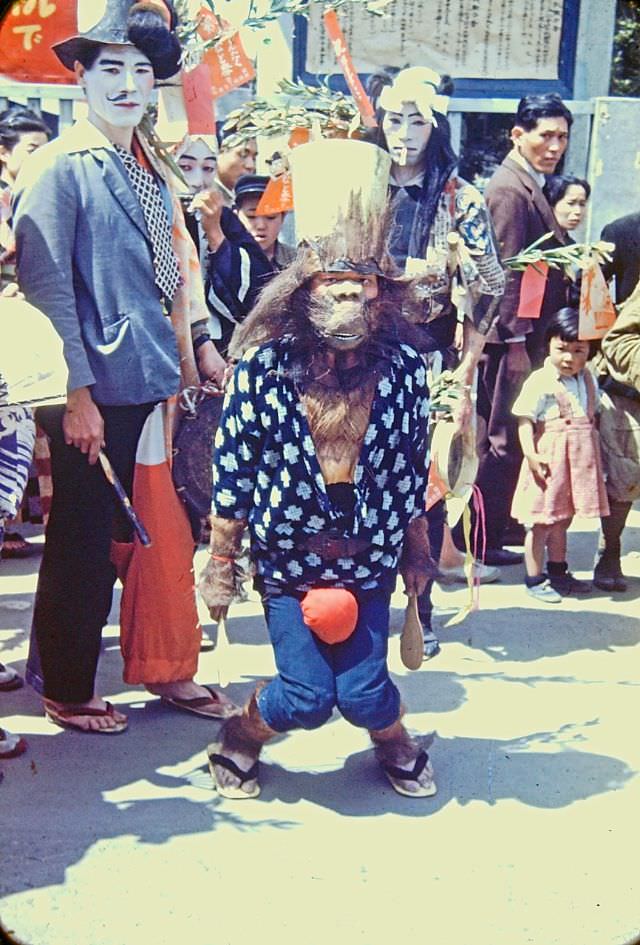 Fukuoka. Boy's Day Parade, 1950