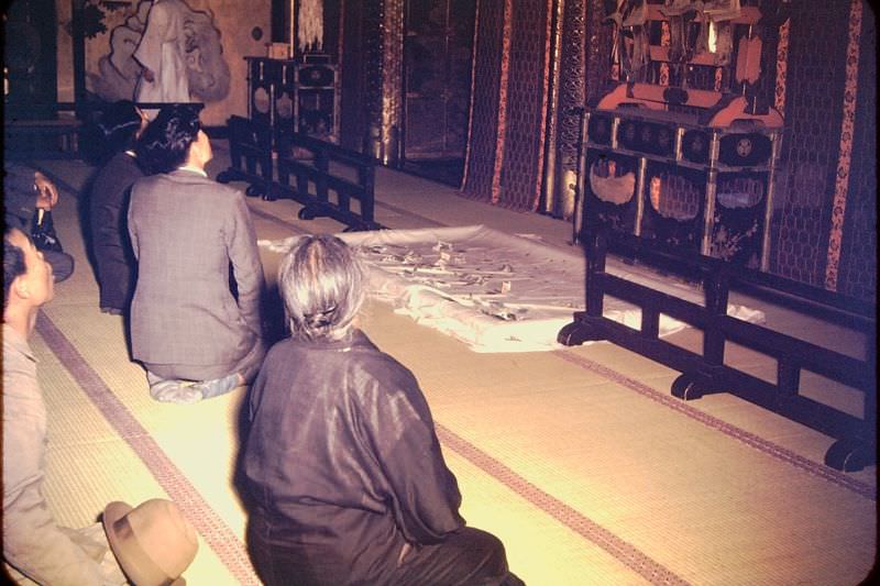 Nikko. Inside shrine, 1950