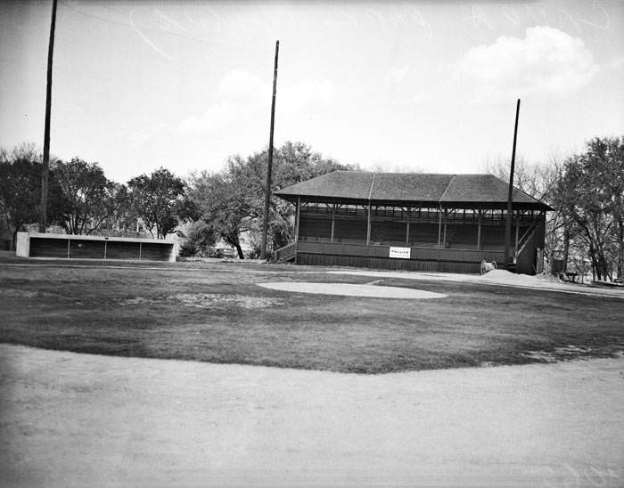 Baseball field at Landa Park, 1939