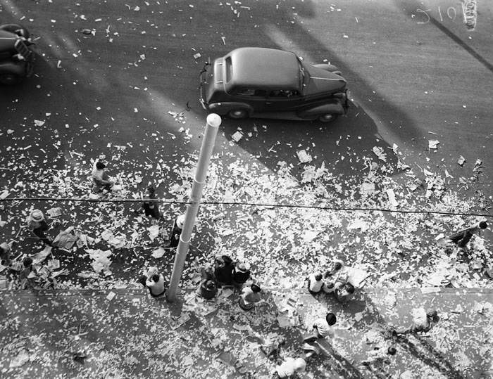 Street litter from 1939 Fiesta Parade, 1939