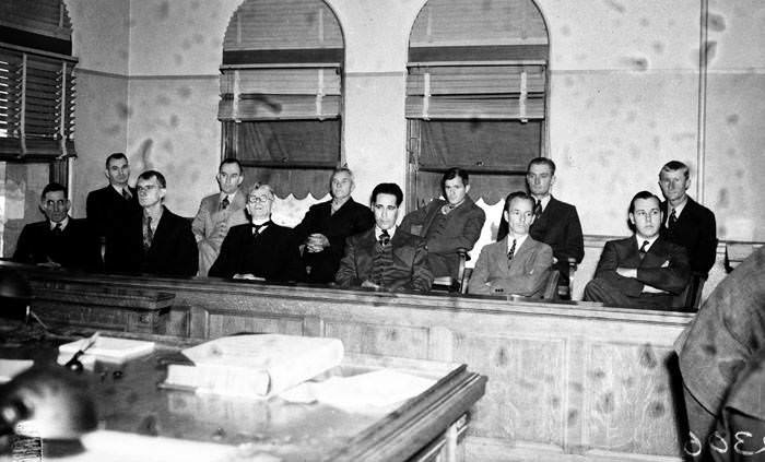 Members of the jury for the Maury Maverick poll tax trial, 1939