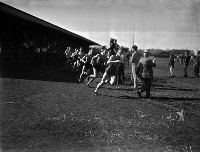 Bexar County track meet at Edison High School, 1937