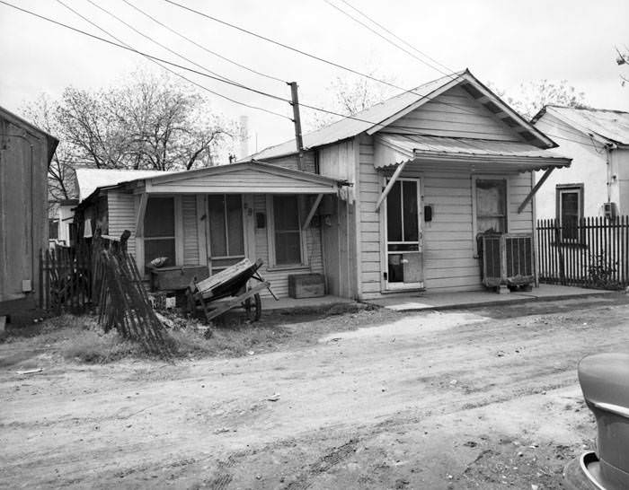 Small attached houses, Numbers 9 and 4 Dinero Alley, San Antonio, 1937