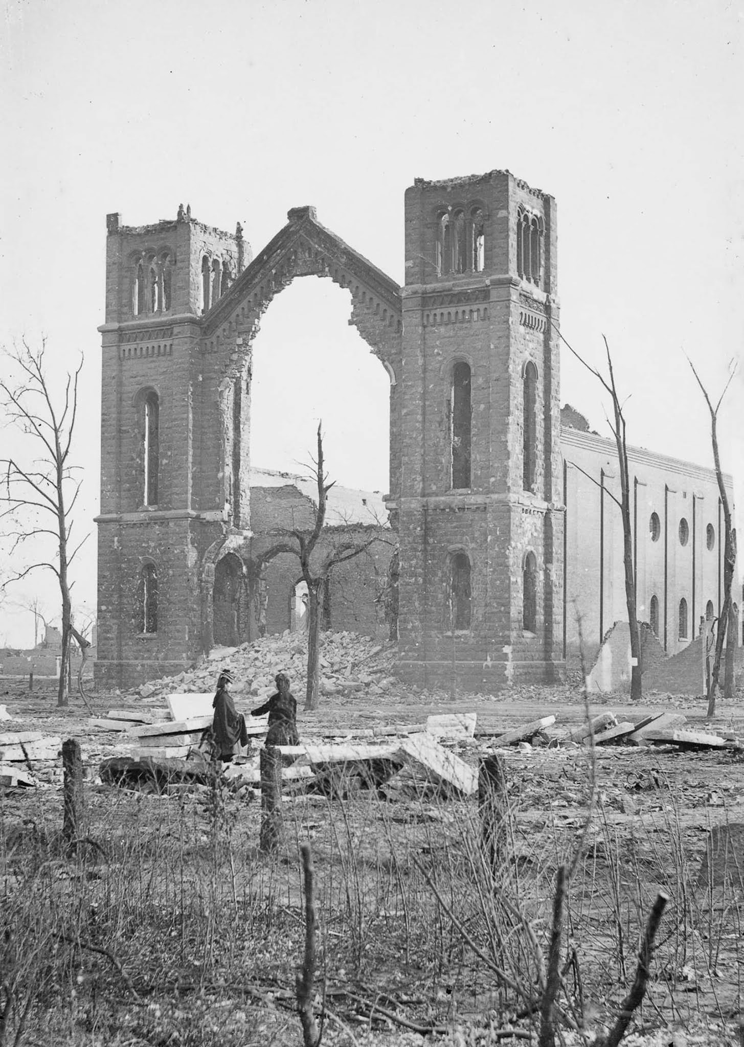 The ruins of Trinity Church.