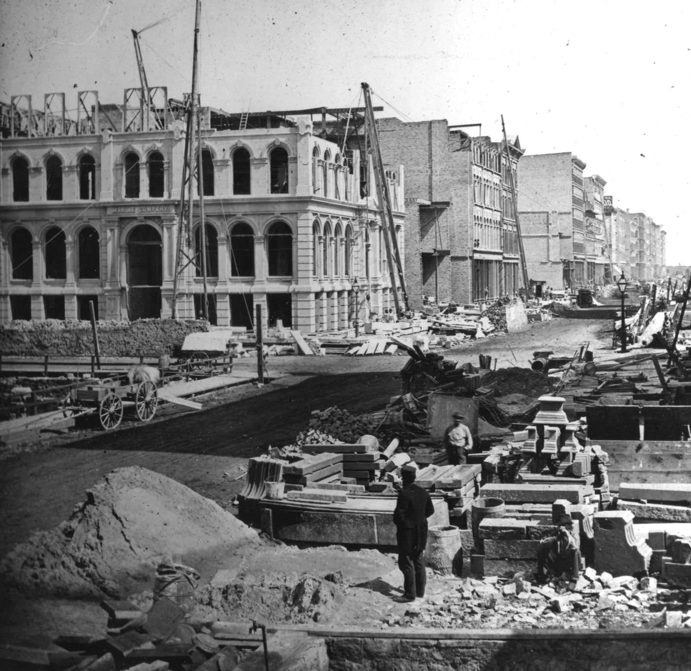 Following the Great Chicago Fire of 1871, rebuilding became a priority.
