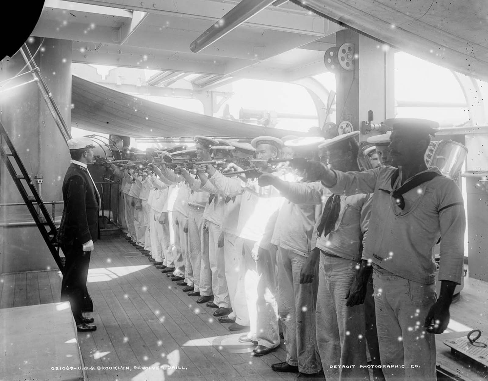 Stunning Historical Photos of USS Brooklyn in 1896 that Captured Inside of the Warship and Sailors Life