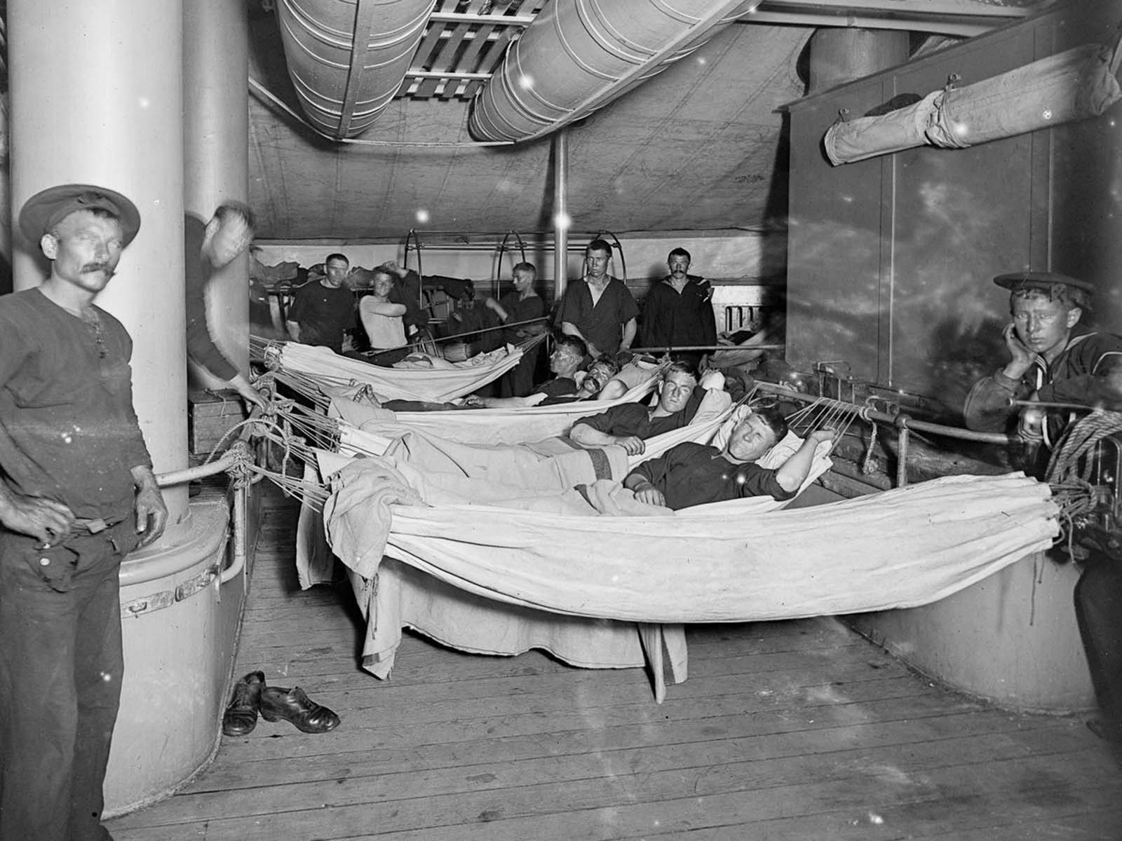 Stunning Historical Photos of USS Brooklyn in 1896 that Captured Inside of the Warship and Sailors Life