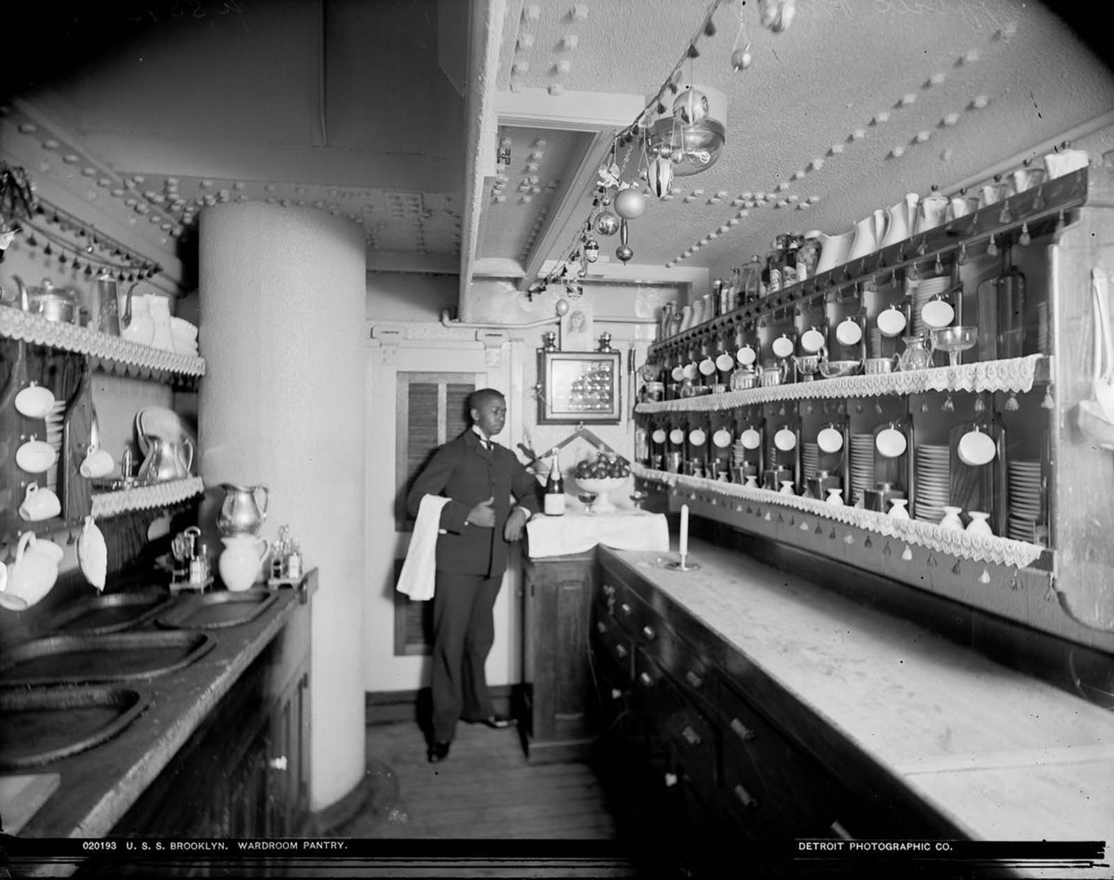 Stunning Historical Photos of USS Brooklyn in 1896 that Captured Inside of the Warship and Sailors Life