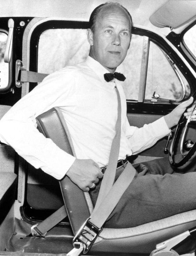 V-Shaped Three-Point Safety Belt made by Volvo that saved One Million Lives