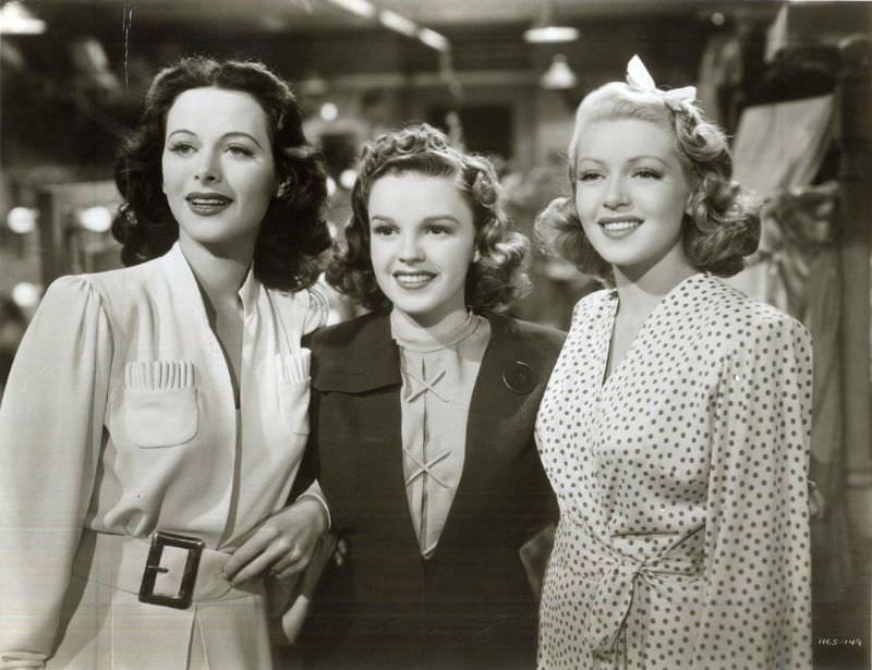 Fabulous Photos of Judy Garland, Hedy Lamarr and Lana Turner during the Filming of 'Ziegfeld Girl (1941)