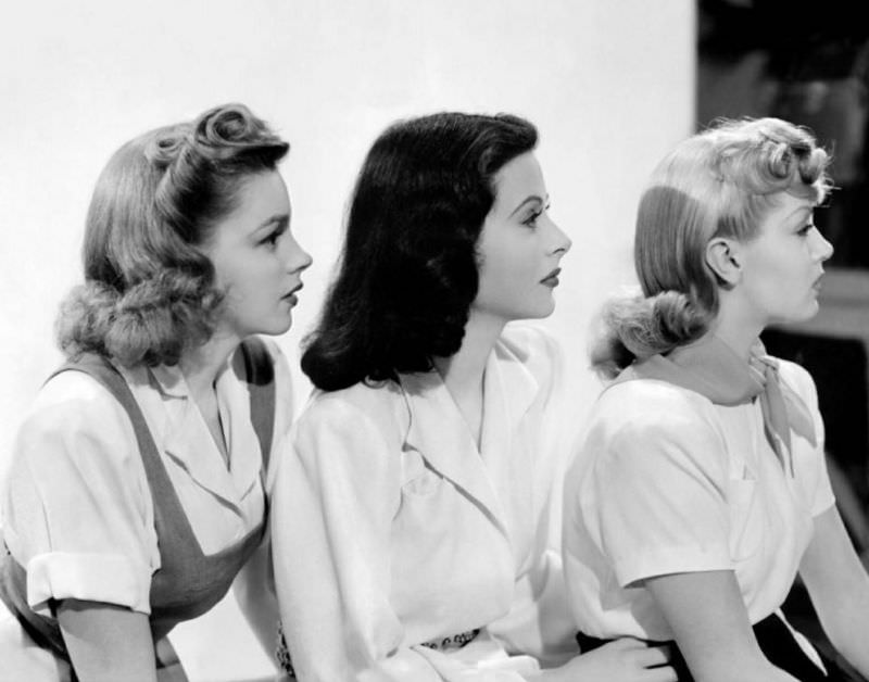 Fabulous Photos of Judy Garland, Hedy Lamarr and Lana Turner during the Filming of 'Ziegfeld Girl (1941)