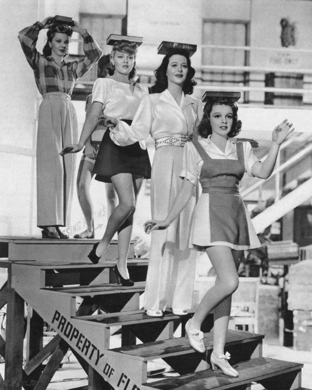 Fabulous Photos of Judy Garland, Hedy Lamarr and Lana Turner during the Filming of 'Ziegfeld Girl (1941)