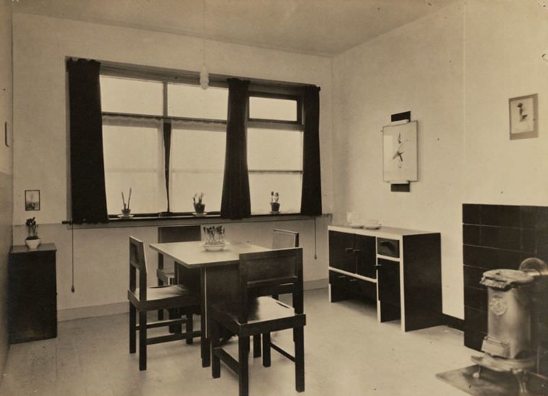 Working-class house interior, 1930s