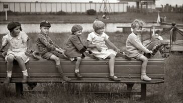 Children Having Fun 1950s