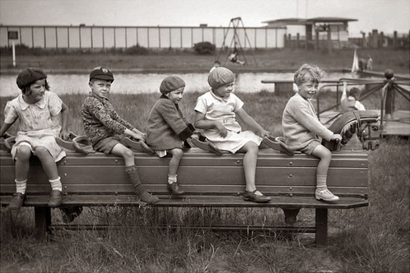 Children Having Fun 1950s
