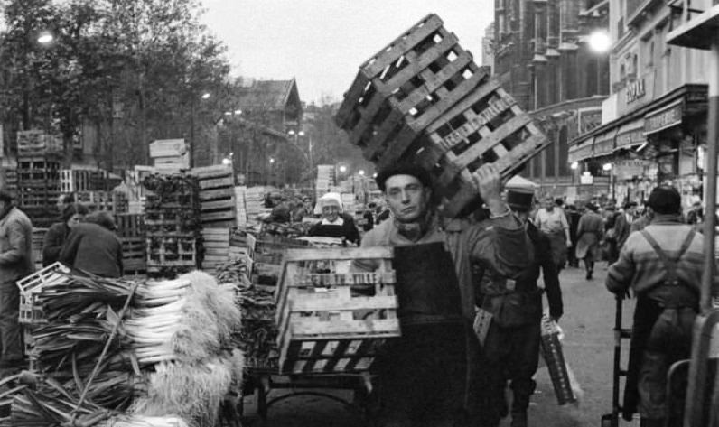 Les Halles Paris 1950s