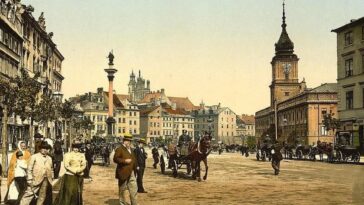 Warsaw late-19th century photochrom photos