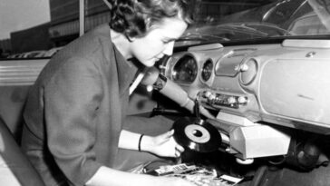 vinyl records in cars