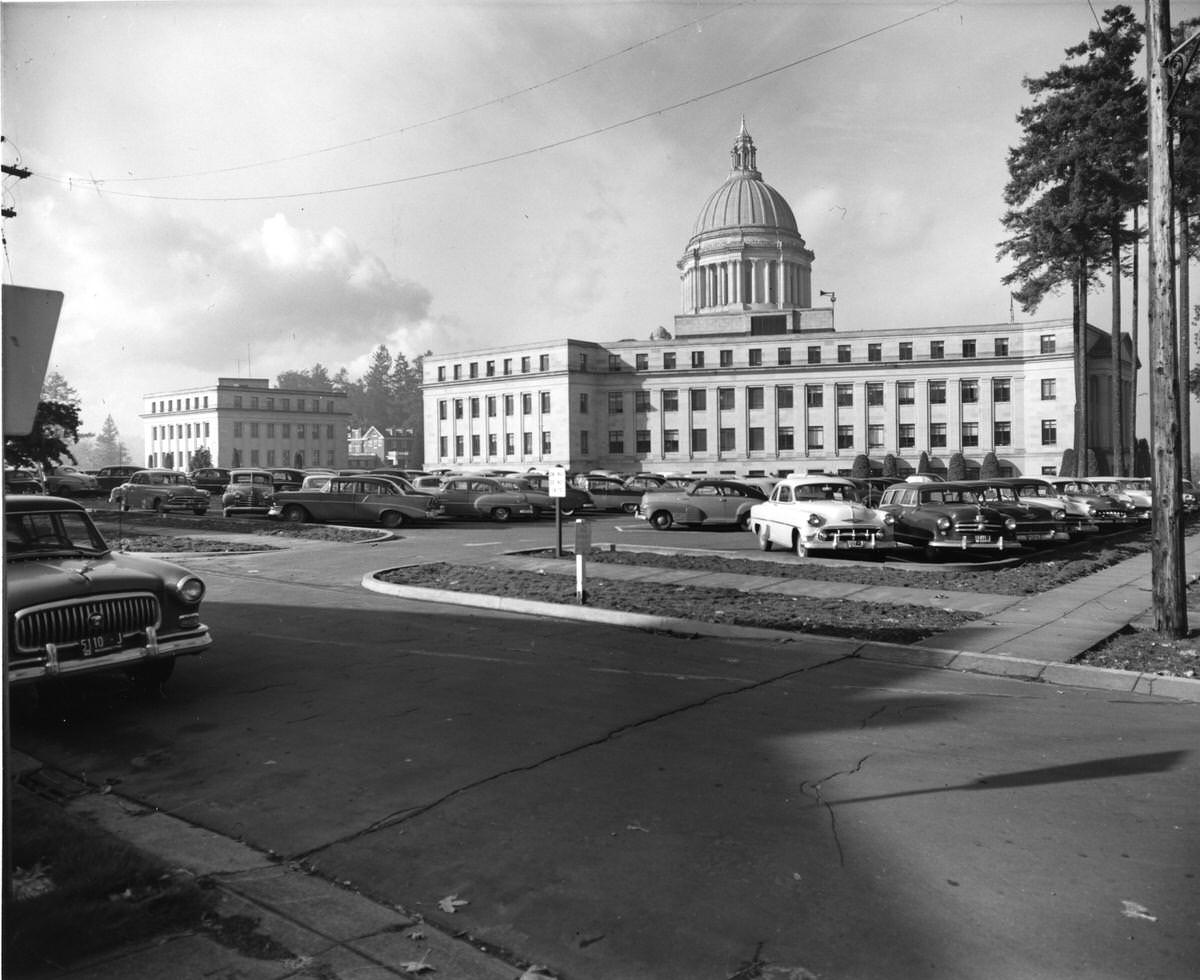 Cherberg and O'Brien buildings, Olympia, 1956