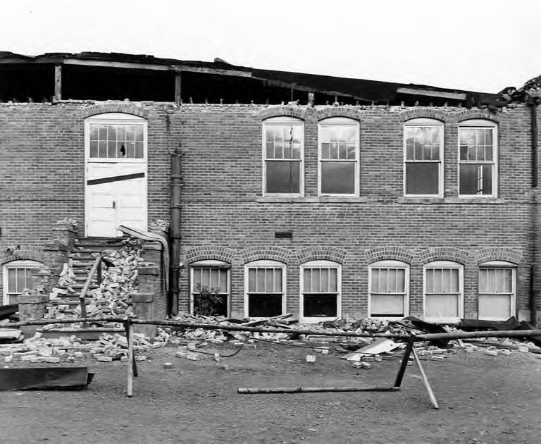 Damage from the Olympia earthquake to building on campus, University of Washington, April 21, 1949