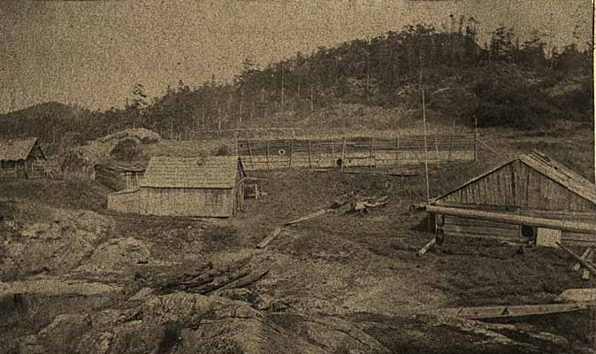 Indian Rancherie on Vancouver Island, ten miles west of Victoria, Sept, 1870