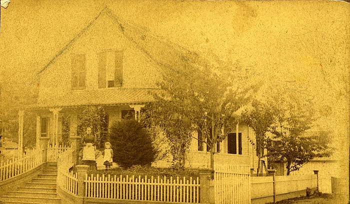 The home of Thurston County pioneer George H. Foster, of Olympia, 1870s