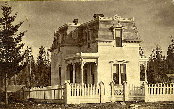 Robert Milroy home, 11th and Capitol (then Main), Olympia, 1881