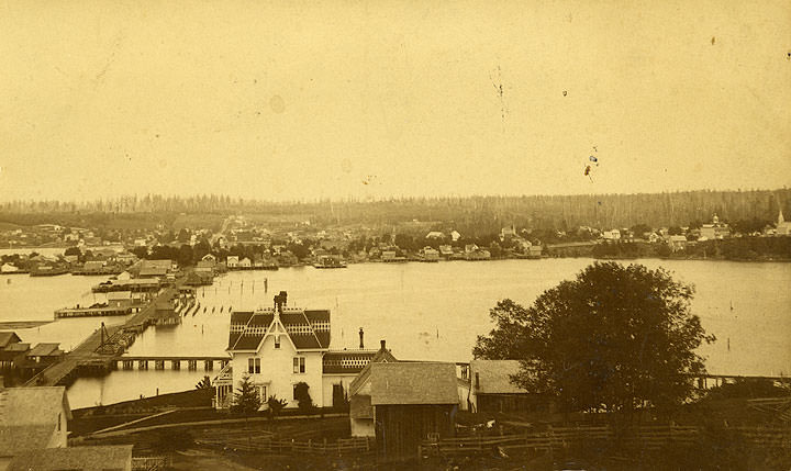 View of Olympia from West Side and Percival House, 1880s